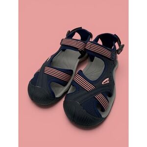 Nortiv 8 Women Navy Pink Hiking Sandals Closed Toe Water Shoes SNAS221W Size 9